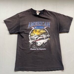 American Muscle Black Graphic T-Shirt